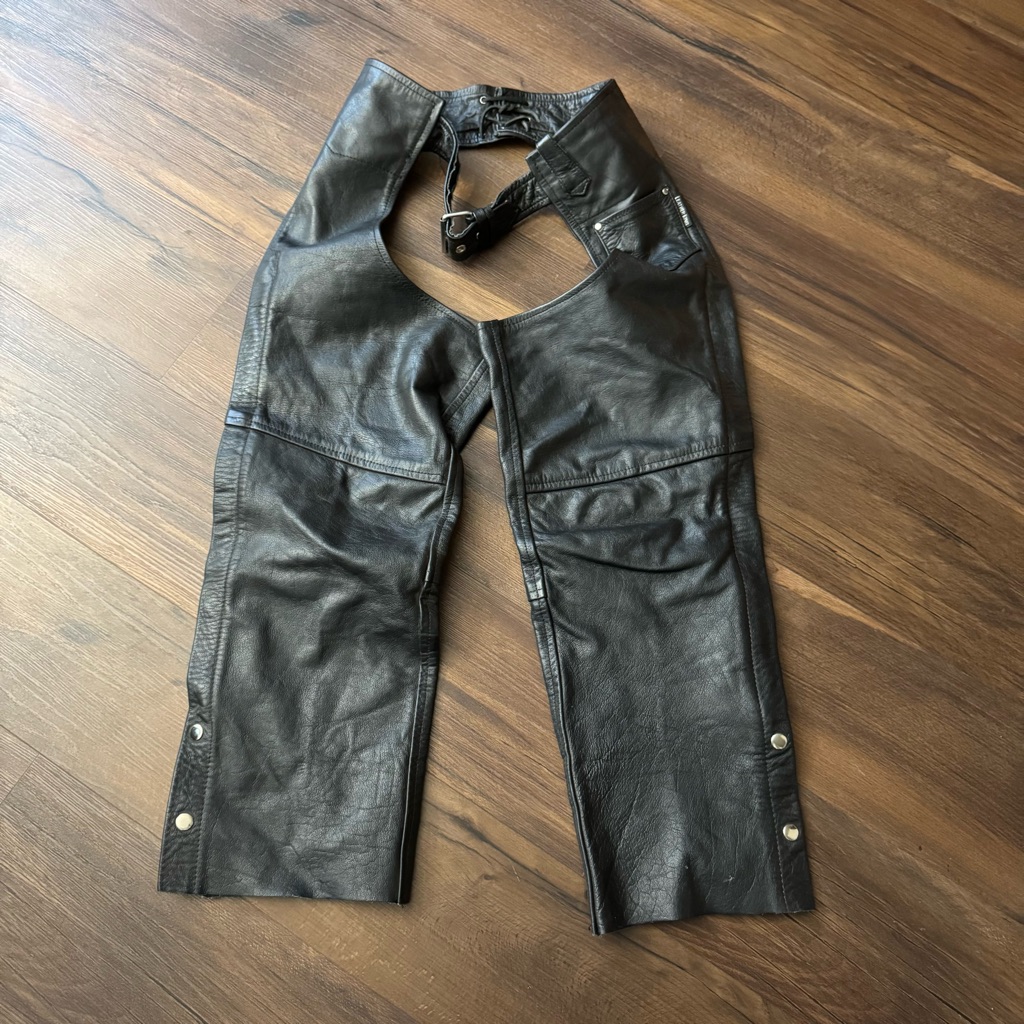 Leather King Black Leather Chaps
